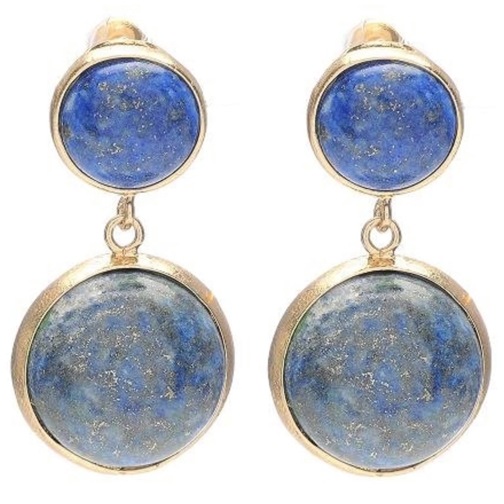 Amrita Singh “Louise” Lapis Drop Earrings